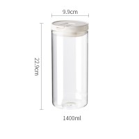 Wholesale 1100ml Big Vacuum Airtight Canning Food Storage Glass Jars