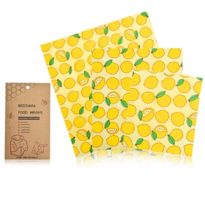 FDA GOTS LFGB certified Organic reusable food storage, factory beeswax food wrap#