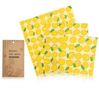 FDA GOTS LFGB certified Organic reusable food storage, factory beeswax food wrap#