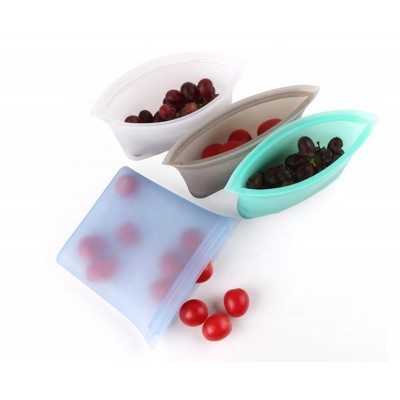 2019 hot product silicon bags reusable,kitchen storage food grade packing bag silicone bag storage